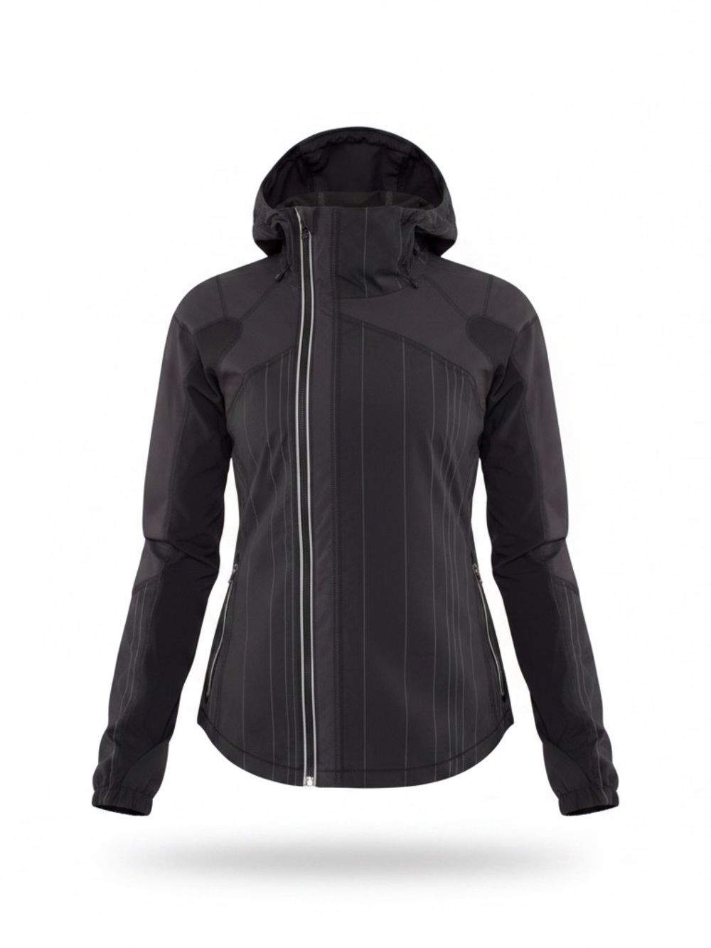 Lululemon Black Hooded Full Zip Jacket Size 6 NWOT Lightweight Athleisure RARE